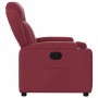 Sillón reclinable de tela rojo tinto en Sillones | Comprar online en Foru.es