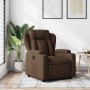 Sillón reclinable de tela marrón en Sillones | Comprar online en Foru.es
