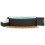 Borde bañera hidromasaje madera acacia y ratán sintético negro de vidaXL, Accesorios para piscinas y spa - Ref: Foro24-362259...