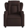Sillón reclinable de tela marrón oscuro en Sillones | Comprar online en Foru.es