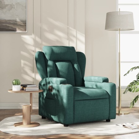 Sillón reclinable de tela verde oscuro en Sillones | Comprar online en Foru.es