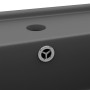 Lavabo lujoso cuadrado rebosadero cerámica gris oscuro 41x41 cm de vidaXL, Lavabos - Ref: Foro24-146950, Precio: 85,96 €, Des...