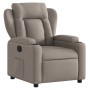Sillón reclinable de tela gris taupe en Sillones | Comprar online en Foru.es
