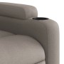 Sillón reclinable de tela gris taupe en Sillones | Comprar online en Foru.es