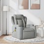 Sillón reclinable de masaje de tela gris claro en Sillones | Comprar online en Foru.es