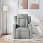 Sillón reclinable de masaje de tela gris claro en Sillones | Comprar online en Foru.es