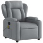 Sillón reclinable de masaje de tela gris claro en Sillones | Comprar online en Foru.es
