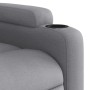 Sillón reclinable de masaje de tela gris claro en Sillones | Comprar online en Foru.es