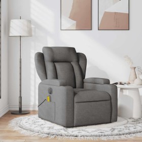 Sillón de masaje reclinable de tela gris oscuro en Sillones | Comprar online en Foru.es