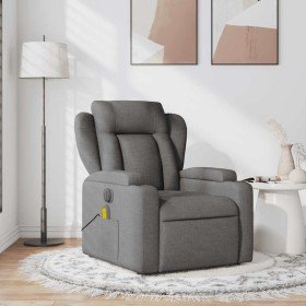 Sillón de masaje reclinable de tela gris oscuro en Sillones | Comprar online en Foru.es