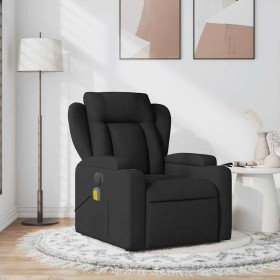 Sillón reclinable de masaje de tela negro en Sillones | Comprar online en Foru.es