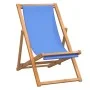 Silla de jardín de teca azul 56x105x96 cm de vidaXL, Sillas de jardín - Ref: Foro24-43803, Precio: 74,03 €, Descuento: %