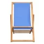 Silla de jardín de teca azul 56x105x96 cm de vidaXL, Sillas de jardín - Ref: Foro24-43803, Precio: 74,03 €, Descuento: %