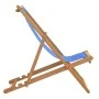 Silla de jardín de teca azul 56x105x96 cm de vidaXL, Sillas de jardín - Ref: Foro24-43803, Precio: 74,03 €, Descuento: %