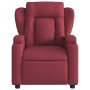 Sillón de masaje reclinable de tela color vino tinto en Sillones | Comprar online en Foru.es