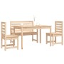 Juego de comedor de jardín 4 piezas madera maciza de pino de vidaXL, Conjuntos de jardín - Ref: Foro24-3154689, Precio: 256,8...