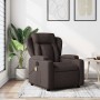 Sillón de masaje reclinable de tela marrón oscuro en Sillones | Comprar online en Foru.es