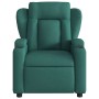 Sillón de masaje reclinable de tela verde oscuro en Sillones | Comprar online en Foru.es