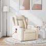 Sillón de masaje reclinable de tela crema en Sillones | Comprar online en Foru.es
