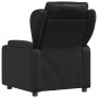 Sillón reclinable de piel sintética negra en Sillones | Comprar online en Foru.es