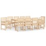Juego de comedor de jardín 11 piezas madera maciza de pino de vidaXL, Conjuntos de jardín - Ref: Foro24-3154719, Precio: 667,...
