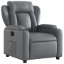 Sillón reclinable de cuero sintético gris en Sillones | Comprar online en Foru.es