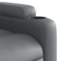 Sillón reclinable de cuero sintético gris en Sillones | Comprar online en Foru.es