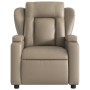 Sillón reclinable de cuero sintético color capuchino en Sillones | Comprar online en Foru.es