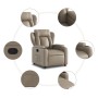 Sillón reclinable de cuero sintético color capuchino en Sillones | Comprar online en Foru.es