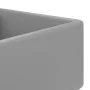 Matte light gray ceramic square overflow sink 41x41 cm by vidaXL, Sinks - Ref: Foro24-146949, Price: 82,81 €, Discount: %
