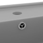Lavabo cuadrado rebosadero cerámica gris claro mate 41x41 cm de vidaXL, Lavabos - Ref: Foro24-146949, Precio: 88,05 €, Descue...
