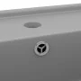 Matte light gray ceramic square overflow sink 41x41 cm by vidaXL, Sinks - Ref: Foro24-146949, Price: 82,81 €, Discount: %