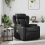 Sillón de masaje reclinable cuero sintético negro en Sillones | Comprar online en Foru.es