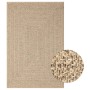 Alfombra ZIZUR apariencia de yute interior y exterior 140x200cm de vidaXL, Alfombras - Ref: Foro24-364832, Precio: 81,28 €, D...