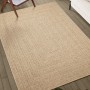 Alfombra ZIZUR apariencia de yute interior y exterior 140x200cm de vidaXL, Alfombras - Ref: Foro24-364832, Precio: 81,28 €, D...