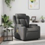 Sillón de masaje reclinable cuero sintético gris en Sillones | Comprar online en Foru.es
