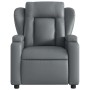 Sillón de masaje reclinable cuero sintético gris en Sillones | Comprar online en Foru.es