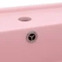 Lavabo lujoso cuadrado rebosadero cerámica rosa mate 41x41 cm by vidaXL, Sinks - Ref: Foro24-146944, Price: 96,22 €, Discount: %