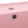 Lavabo lujoso cuadrado rebosadero cerámica rosa mate 41x41 cm de vidaXL, Lavabos - Ref: Foro24-146944, Precio: 98,20 €, Descu...