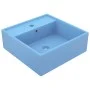 Lavabo cuadrado rebosadero cerámica azul claro mate 41x41 cm de vidaXL, Lavabos - Ref: Foro24-146945, Precio: 79,06 €, Descue...