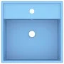 Lavabo cuadrado rebosadero cerámica azul claro mate 41x41 cm de vidaXL, Lavabos - Ref: Foro24-146945, Precio: 79,06 €, Descue...