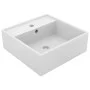 Lavabo cuadrado rebosadero cerámica blanco mate 41x41 cm de vidaXL, Lavabos - Ref: Foro24-146943, Precio: 99,68 €, Descuento: %