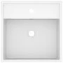 Lavabo cuadrado rebosadero cerámica blanco mate 41x41 cm de vidaXL, Lavabos - Ref: Foro24-146943, Precio: 99,68 €, Descuento: %