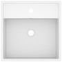Lavabo cuadrado rebosadero cerámica blanco mate 41x41 cm de vidaXL, Lavabos - Ref: Foro24-146943, Precio: 102,03 €, Descuento: %