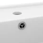 Lavabo cuadrado rebosadero cerámica blanco mate 41x41 cm de vidaXL, Lavabos - Ref: Foro24-146943, Precio: 99,68 €, Descuento: %
