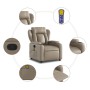 Sillón de masaje reclinable cuero sintético color capuchino en Sillones | Comprar online en Foru.es