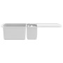 Fregadero de cocina con dos senos de granito blanco de vidaXL, Fregaderos - Ref: Foro24-144855, Precio: 262,33 €, Descuento: %