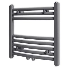 Radiador toallero de baño curvo gris 480x480 mm de vidaXL, Radiadores - Ref: Foro24-141896, Precio: 56,72 €, Descuento: %