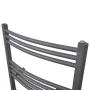 Radiador toallero de baño curvo gris 480x480 mm de vidaXL, Radiadores - Ref: Foro24-141896, Precio: 56,72 €, Descuento: %
