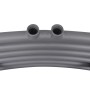 Radiador toallero de baño curvo gris 480x480 mm de vidaXL, Radiadores - Ref: Foro24-141896, Precio: 57,64 €, Descuento: %